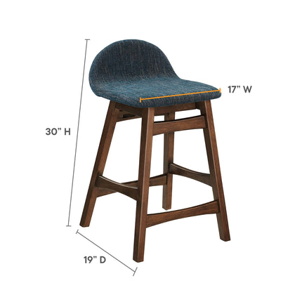 Modway EEI-6555 Juno Wood Counter Stool Set of 2 Modway