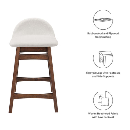Modway EEI-6555 Juno Wood Counter Stool Set of 2 Modway