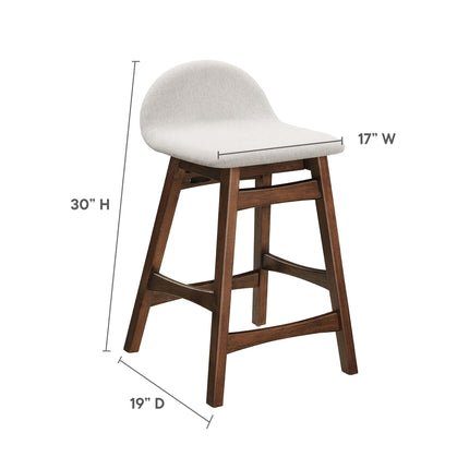 Modway EEI-6555 Juno Wood Counter Stool Set of 2 Modway