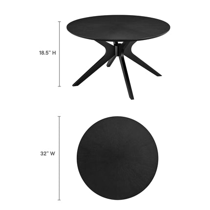Modway EEI-6557 Crossroads Round Wood Coffee Table Modway