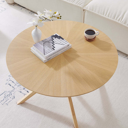 Modway EEI-6557 Crossroads Round Wood Coffee Table Modway