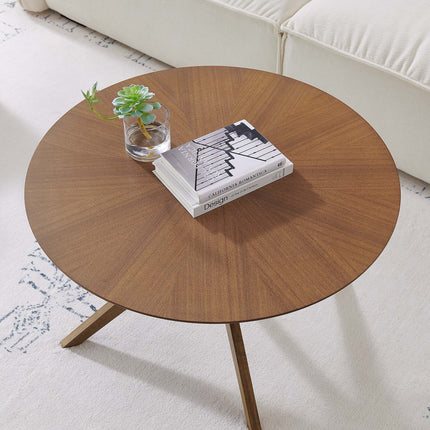 Modway EEI-6557 Crossroads Round Wood Coffee Table Modway