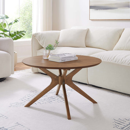 Modway EEI-6557 Crossroads Round Wood Coffee Table Modway