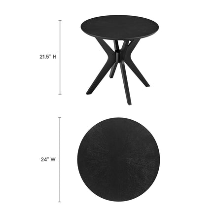 Modway EEI-6558 Crossroads 24" Round Wood Side Table Modway