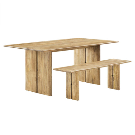 Modway EEI-6559 Amistad 72" Wood Dining Table and Bench Set Modway