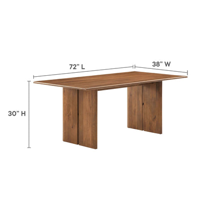 Modway EEI-6559 Amistad 72" Wood Dining Table and Bench Set Modway