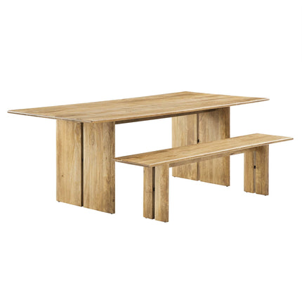 Modway EEI-6560 Amistad 86" Wood Dining Table and Bench Set Modway