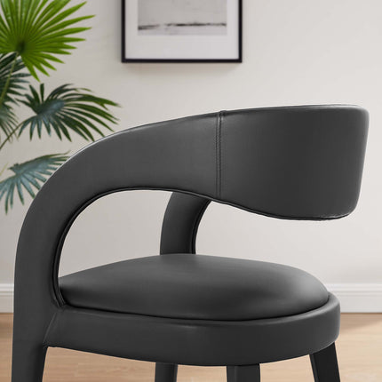 Modway EEI-6561 Pinnacle Vegan Leather Dining Chair Set of 2 Modway