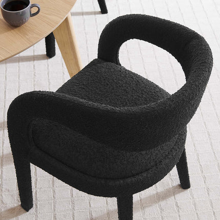 Modway EEI-6562 Pinnacle Boucle Upholstered Dining Chair Set of 2 Modway