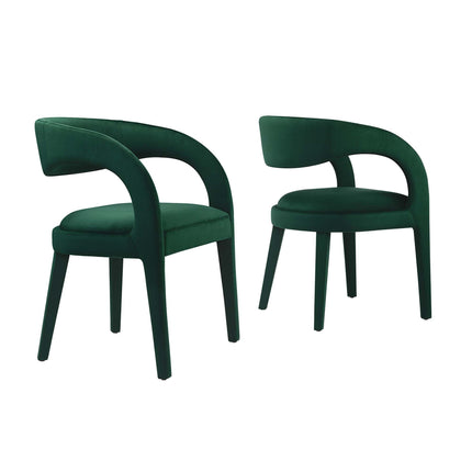 Modway EEI-6563 Pinnacle Performance Velvet Dining Chair Set of 2 Modway
