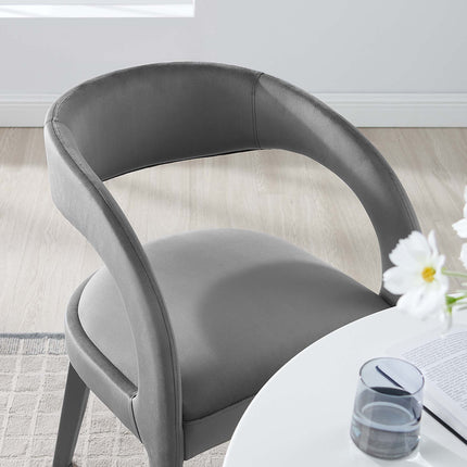 Modway EEI-6563 Pinnacle Performance Velvet Dining Chair Set of 2 Modway
