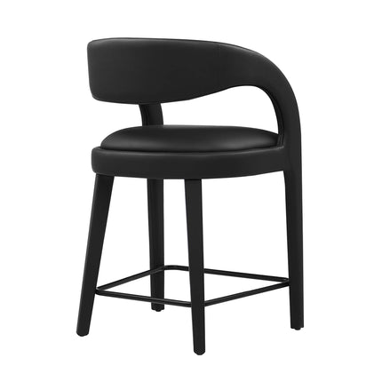 Modway EEI-6564 Pinnacle Vegan Leather Counter Stool Set of 2 Modway