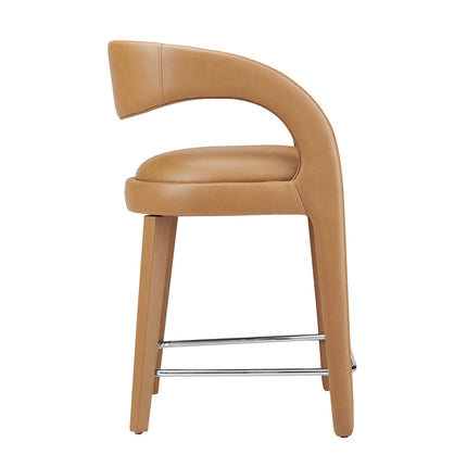 Modway EEI-6564 Pinnacle Vegan Leather Counter Stool Set of 2 Modway