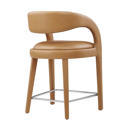 Modway EEI-6564 Pinnacle Vegan Leather Counter Stool Set of 2 Modway