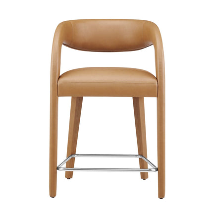 Modway EEI-6564 Pinnacle Vegan Leather Counter Stool Set of 2 Modway