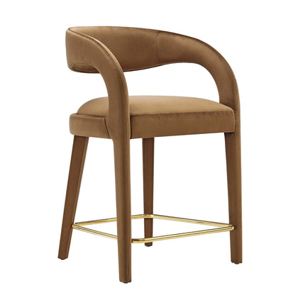 Modway EEI-6566 Pinnacle Performance Velvet Counter Stool Set of 2 Modway