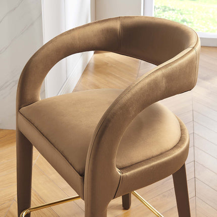 Modway EEI-6566 Pinnacle Performance Velvet Counter Stool Set of 2 Modway