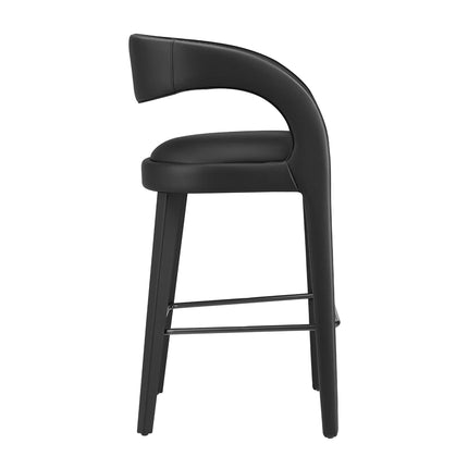 Modway EEI-6567 Pinnacle Vegan Leather Bar Stool Set of 2 Modway