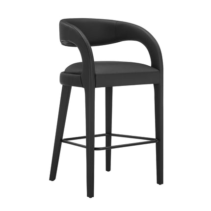Modway EEI-6567 Pinnacle Vegan Leather Bar Stool Set of 2 Modway