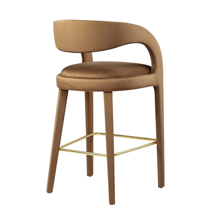 Modway EEI-6569 Pinnacle Performance Velvet Bar Stool Set of 2 Modway