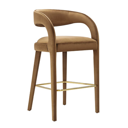 Modway EEI-6569 Pinnacle Performance Velvet Bar Stool Set of 2 Modway