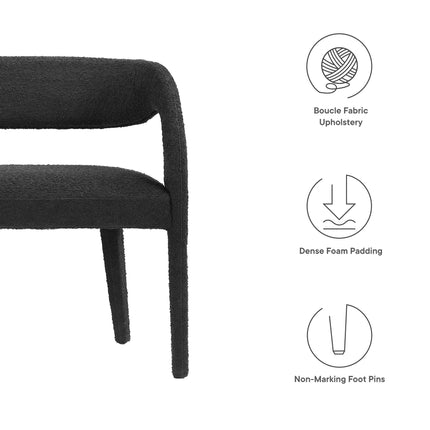 Modway EEI-6571 Pinnacle Boucle Fabric Accent Bench Modway