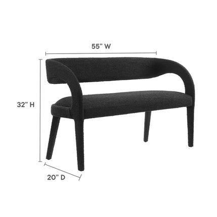 Modway EEI-6571 Pinnacle Boucle Fabric Accent Bench Modway