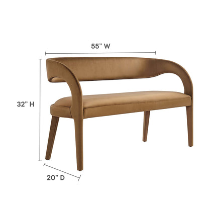 Modway EEI-6572 Pinnacle Performance Velvet Accent Bench Modway