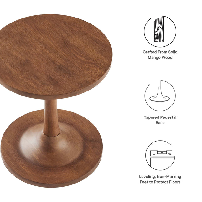 Modway EEI-6573 Lina Round Wood Side Table Modway