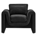 Black / Boucle Upholstered