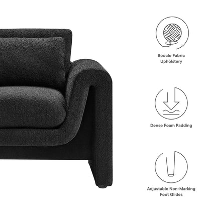 Modway EEI-6575 Waverly Boucle Upholstered Armchair Modway