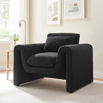 Modway EEI-6575 Waverly Boucle Upholstered Armchair Modway