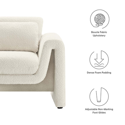 Modway EEI-6575 Waverly Boucle Upholstered Armchair Modway