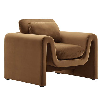 Modway EEI-6576 Waverly Performance Velvet Armchair Modway