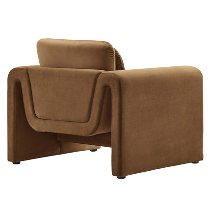 Modway EEI-6576 Waverly Performance Velvet Armchair Modway