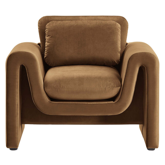 Modway EEI-6576 Waverly Performance Velvet Armchair Modway