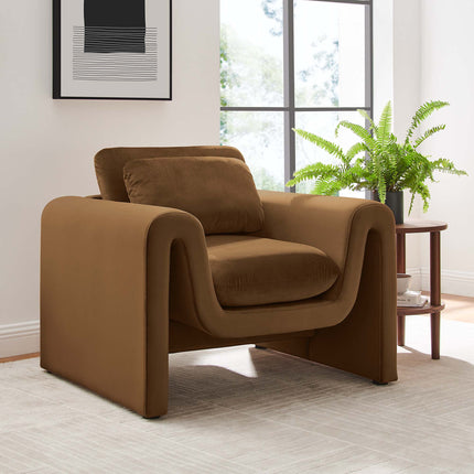 Modway EEI-6576 Waverly Performance Velvet Armchair Modway