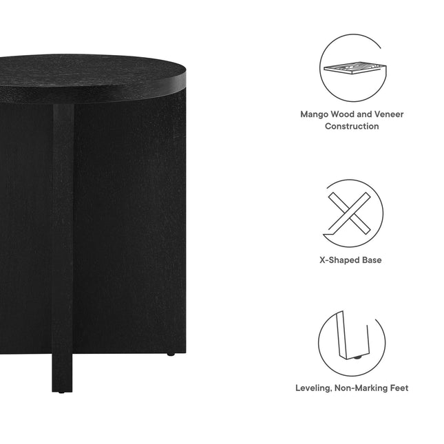 Modway EEI-6579 Silas Round Wood Side Table - Plaza Home Decor