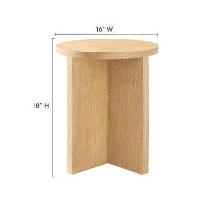 Modway EEI-6579 Silas Round Wood Side Table - Plaza Home Decor