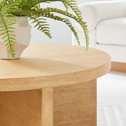 Modway EEI-6580 Silas Round Wood Coffee Table - Plaza Home Decor