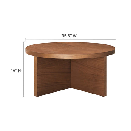 Modway EEI-6580 Silas Round Wood Coffee Table - Plaza Home Decor
