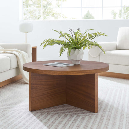 Modway EEI-6580 Silas Round Wood Coffee Table - Plaza Home Decor