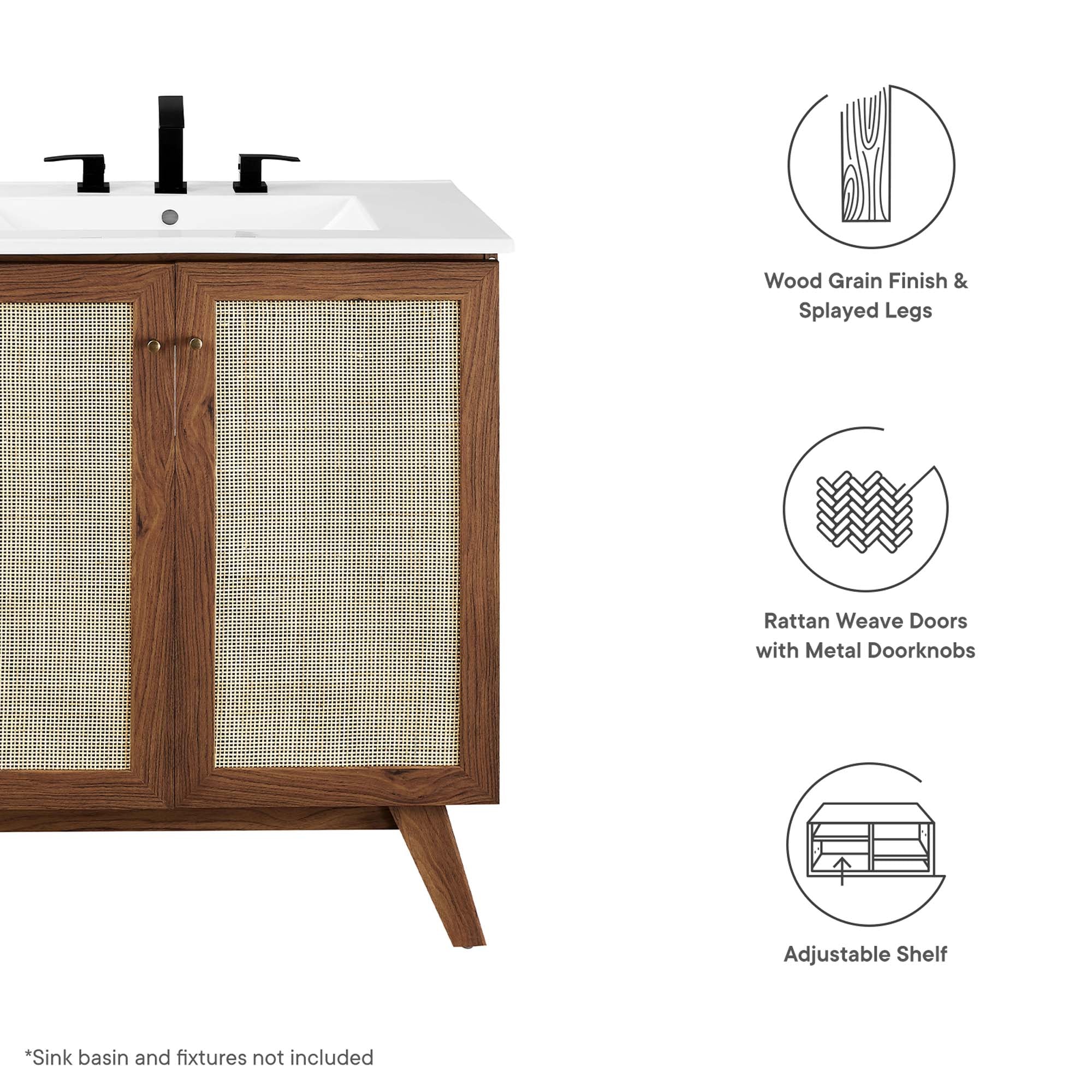 Modway EEI-6587 Soma 30" Bathroom Vanity Cabinet (Sink Basin Not Included)