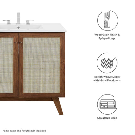 Modway EEI-6588 Soma 36" Bathroom Vanity Cabinet (Sink Basin Not Included) - Plaza Home Decor
