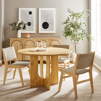Modway EEI-6592 Rivian Round 48" Wood Dining Table Modway