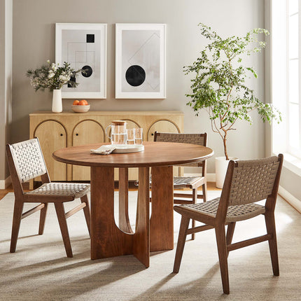 Modway EEI-6592 Rivian Round 48" Wood Dining Table Modway