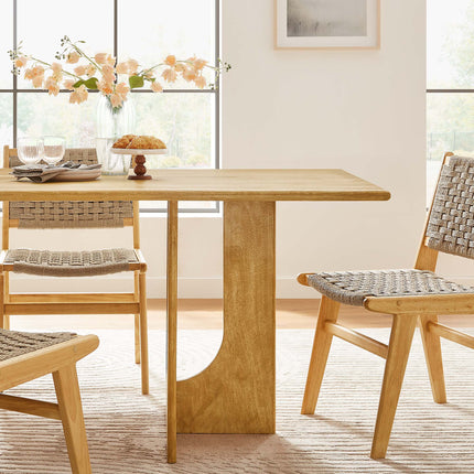 Modway EEI-6593 Rivian Rectangular 70" Wood Dining Table Modway