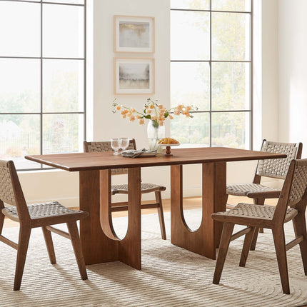 Modway EEI-6593 Rivian Rectangular 70" Wood Dining Table Modway