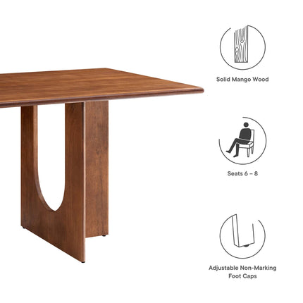 Modway EEI-6593 Rivian Rectangular 70" Wood Dining Table Modway