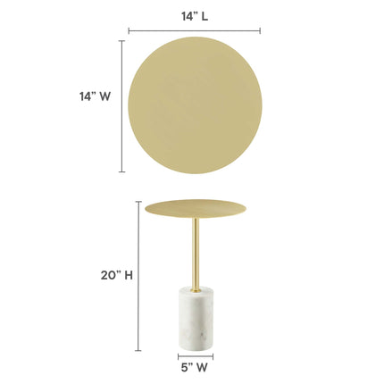 Modway EEI-6605 Lyric Round Side Table Modway